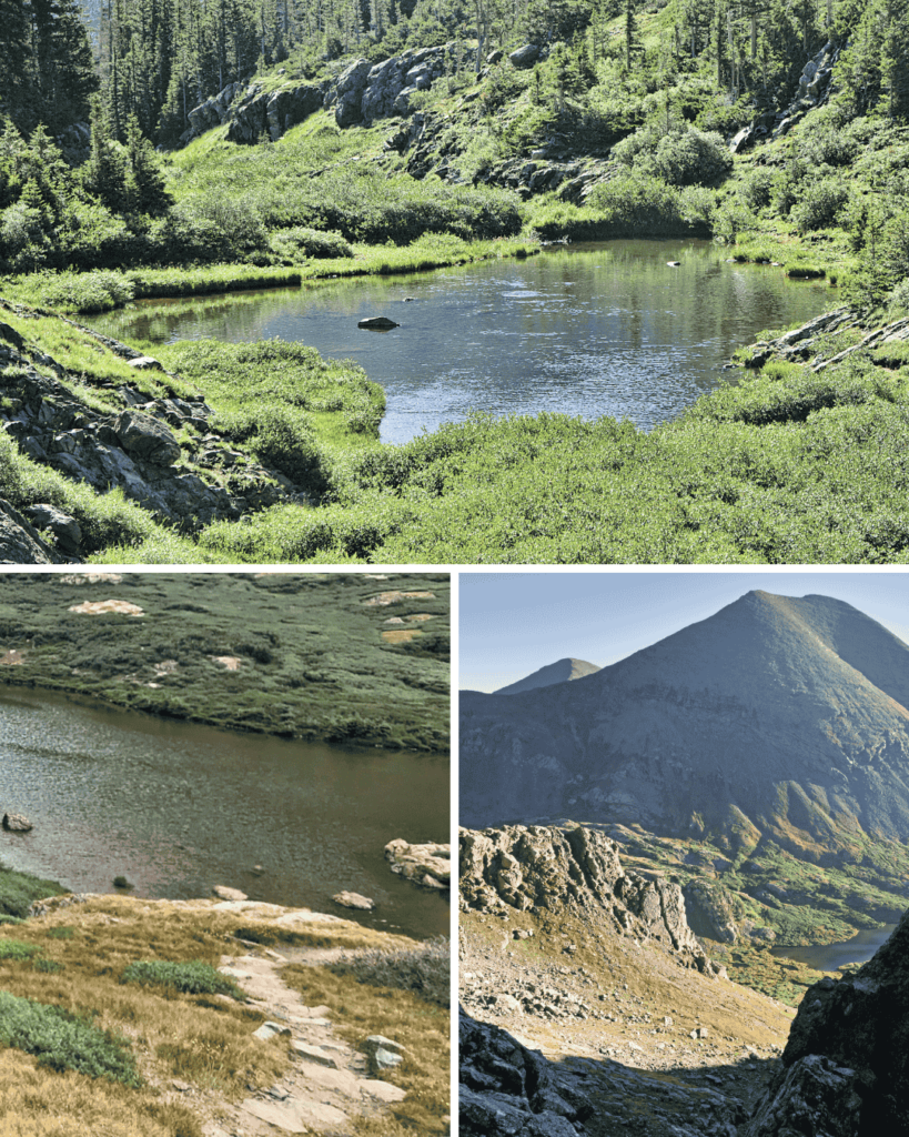 South Colony Lakes and Humbold Peak in the distance