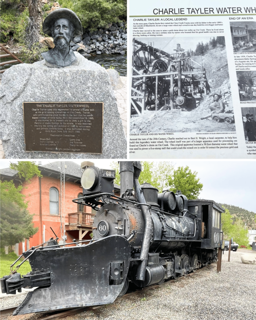 Take the trail to the water wheel and read the historic sights along the way