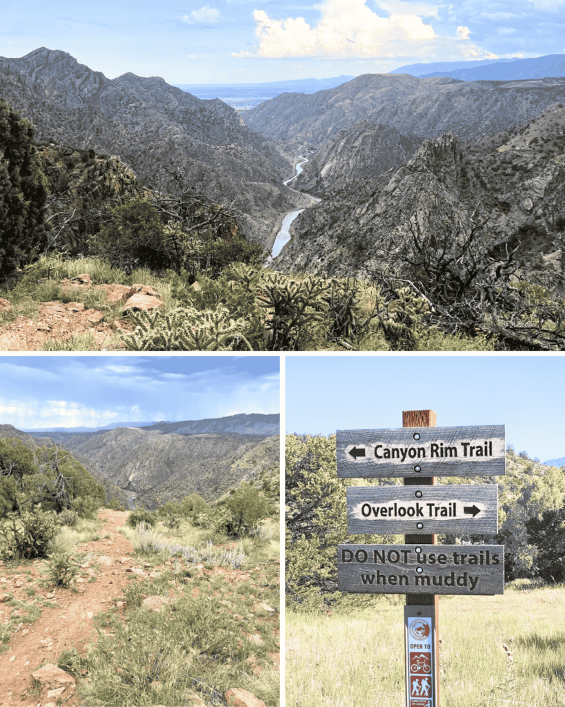 Canyon Rim trail near Royal Gorge Bridge is breathtaking