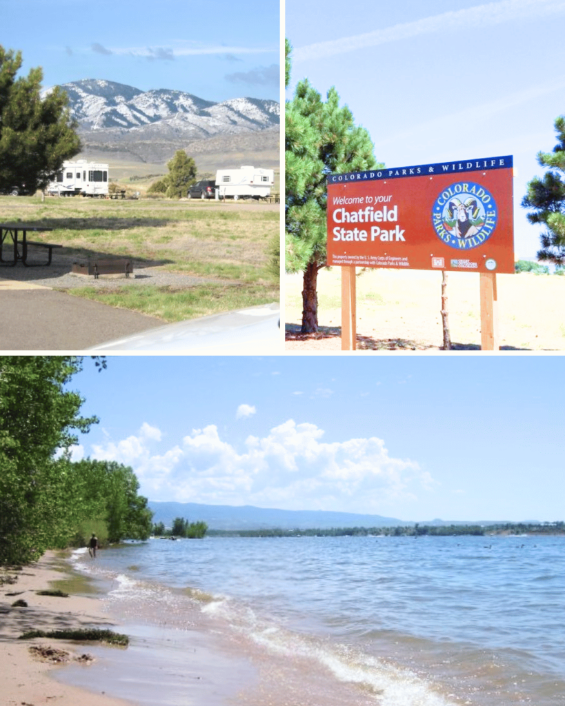 Chatfield State Park in Littleton, Colorado is popular because of its swim beach