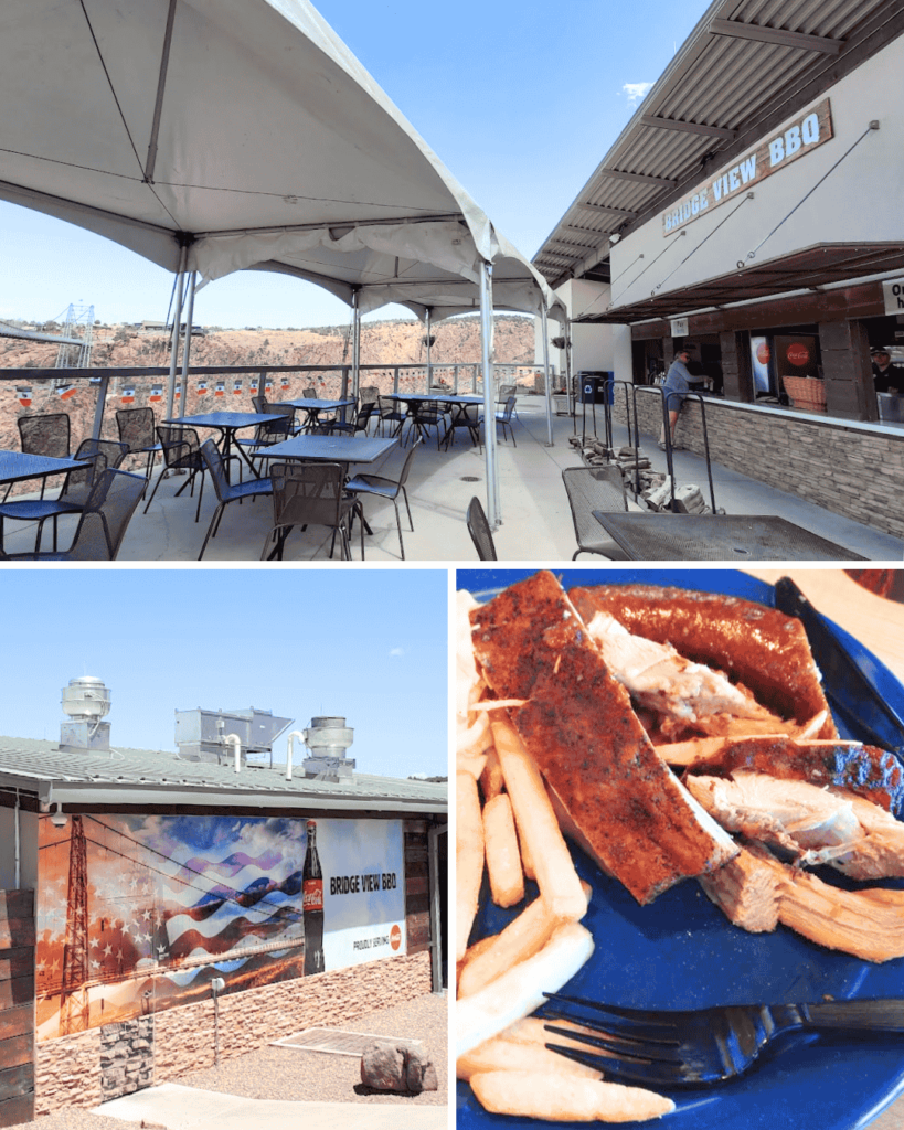 Enjoy the good views and delicious smoked meats at Bridgeview Bbq on your trip