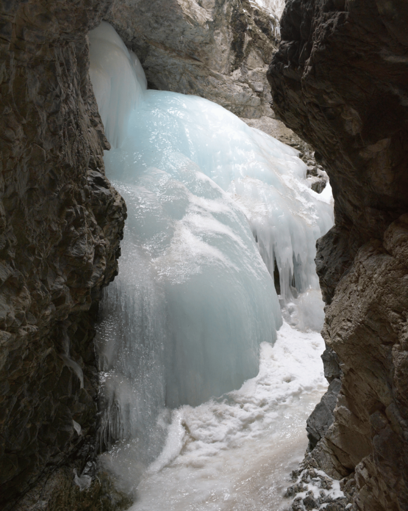 Frozen Zapata Falls looks spectacular
