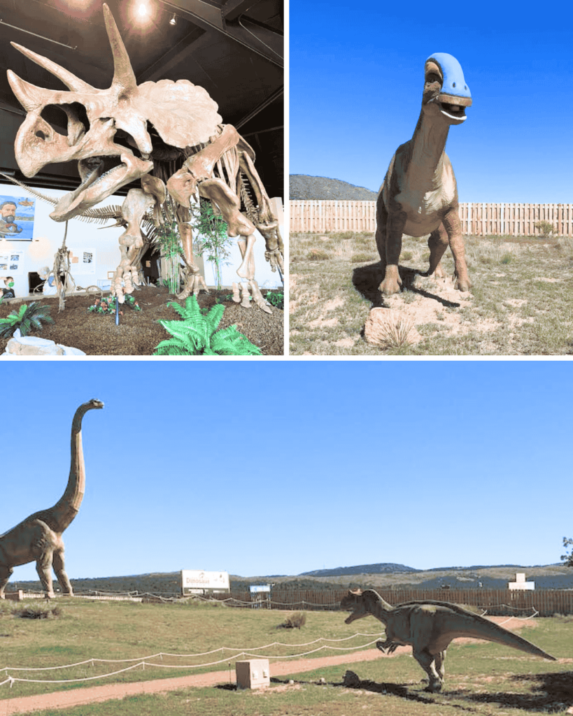 Kis love visiting the Royal Gorge Dinosaur Experience see both fossils as well as animatronic dinosaurs