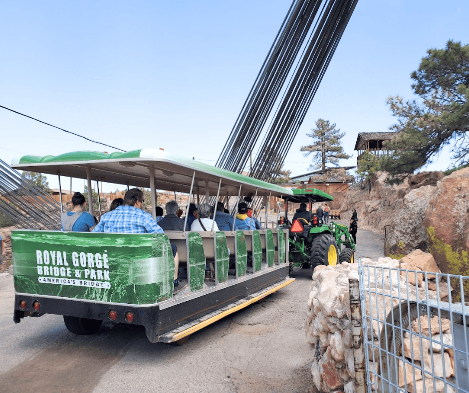 Take the free tram back to Visitor Center if you don't want to walk across the bridge