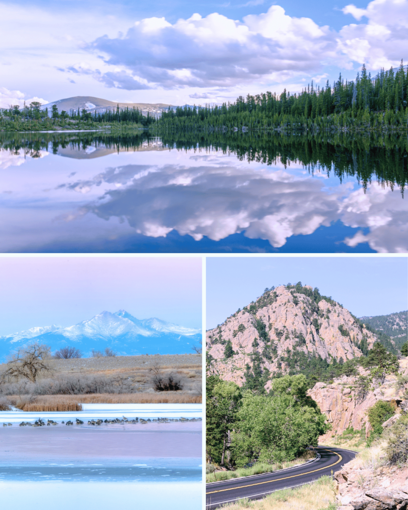You can enjoy stunning views of the Front Range from St. Vrain State Park