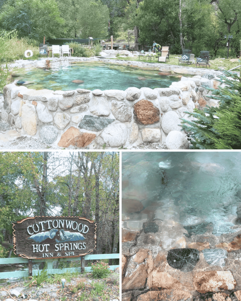 Cottonwood Hot Springs near Buena Vsita are very scenic