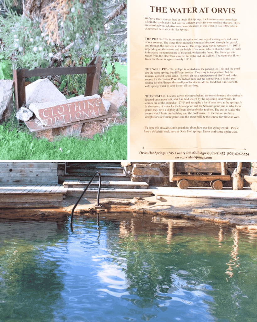 Orvis Hot Springs near Ridgway are clothing optional