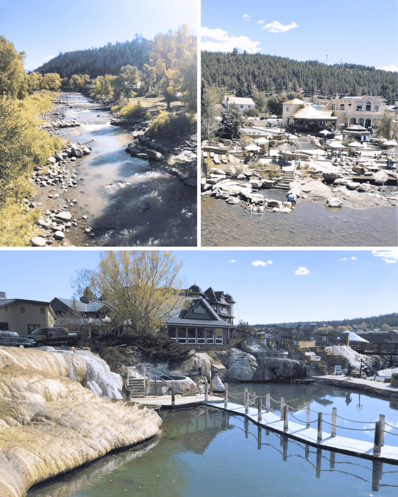 Pagosa Springs Hot Springs is a large sprawling property with amazing views