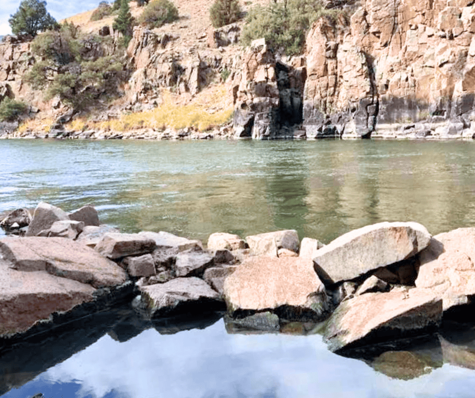 Radium Hot Springs Pool is a natural hot springs pool on the banks of the Colorado River