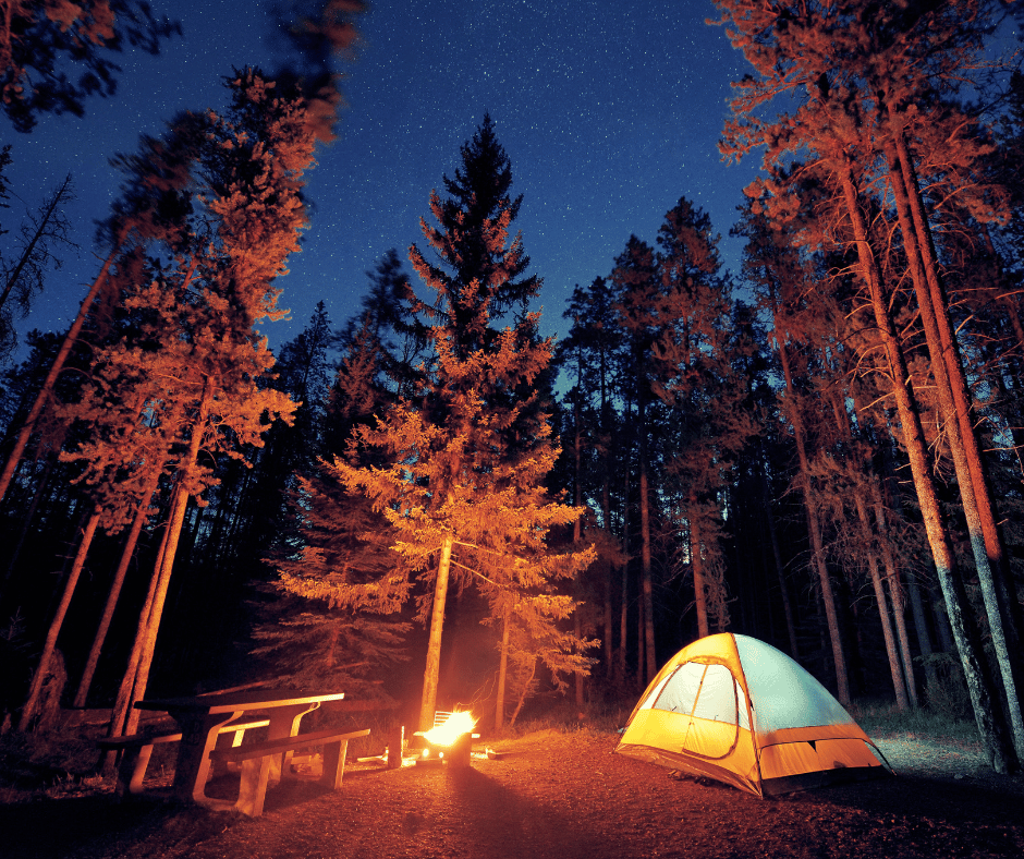 Relaxing and looking up at the starry sky at night is a whole different vibe