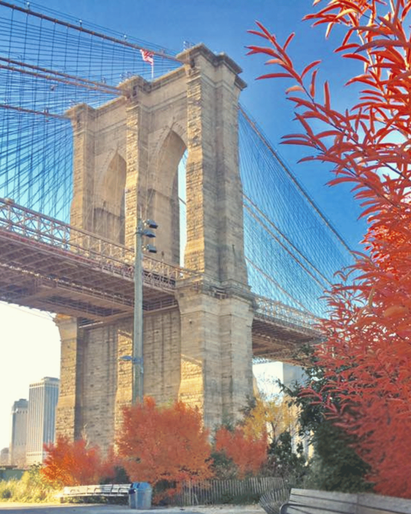 Brooklyn bridge looks fabulous in fall