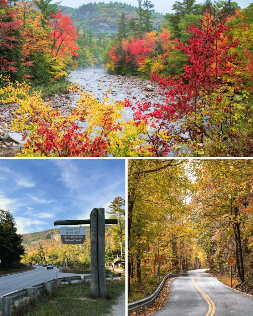 Kancamagus Highway is one of the top New England destinations for fall colors