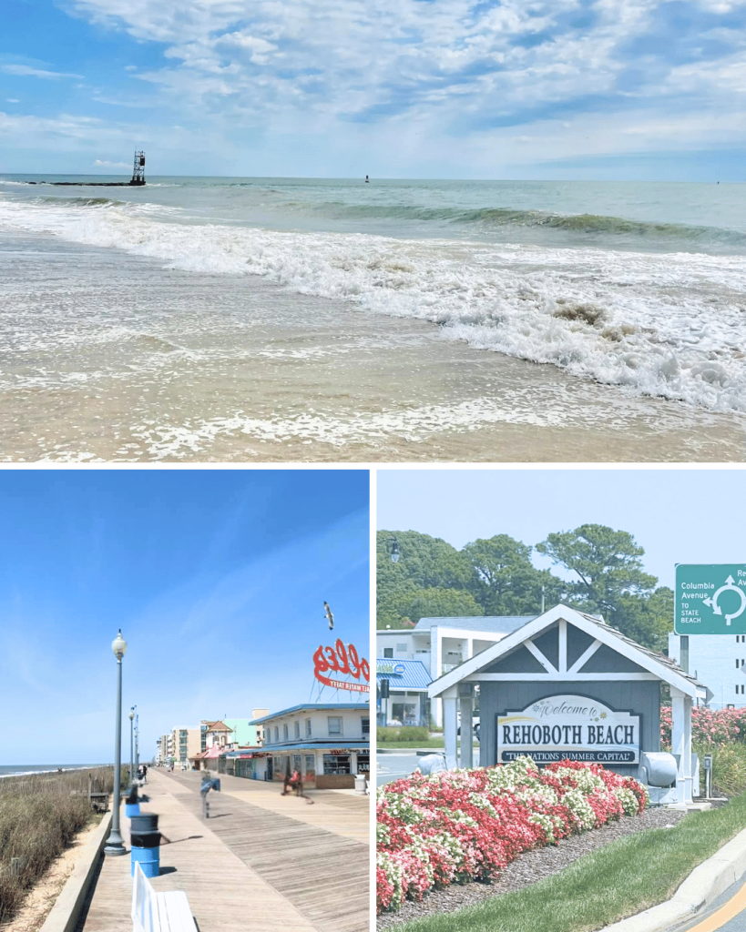 Rehoboth Beach can have occasional rough waves and choppy water but it's still fun!