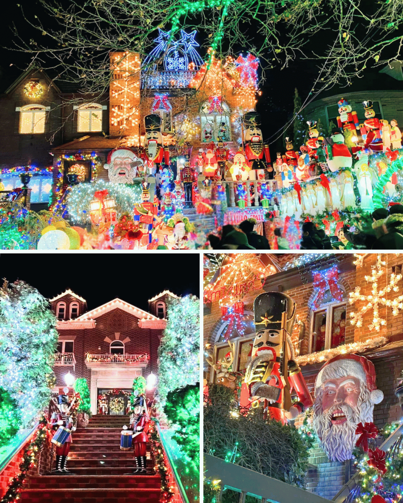 Strolling through Brooklyn’s Dyker Heights is like stepping into a real life holiday wonderland