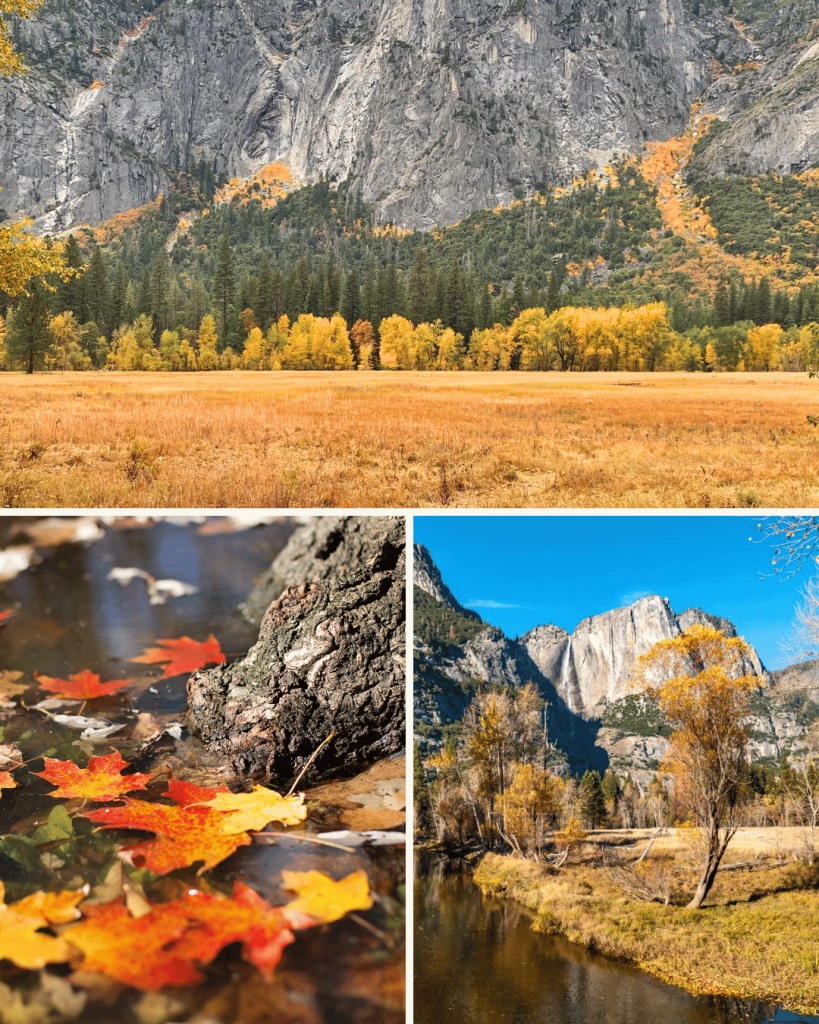 Yosemite fall can be pleasingly chilly or even full of snow