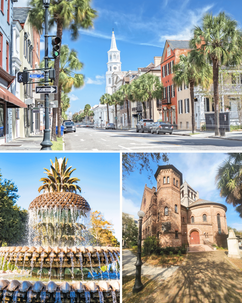 Plan your Charleston trip around historic sites, cobbletsone streets, and amazing food