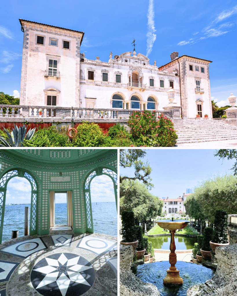 Vizcaya Museum and Gardens in Coconut Grove, Miami, is a National Historic Landmark.